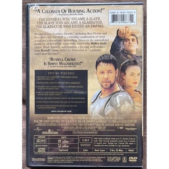 Gladiator (DVD) - Russell Crowe - Widescreen - Picture 2 of 4
